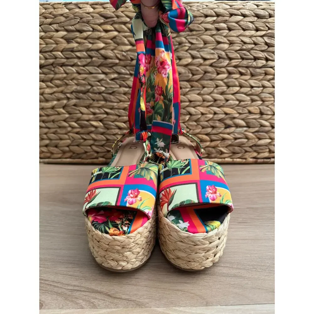 NWOB! I.N.C. International Concepts Fletcherr Lace-Up Wedge Sandals